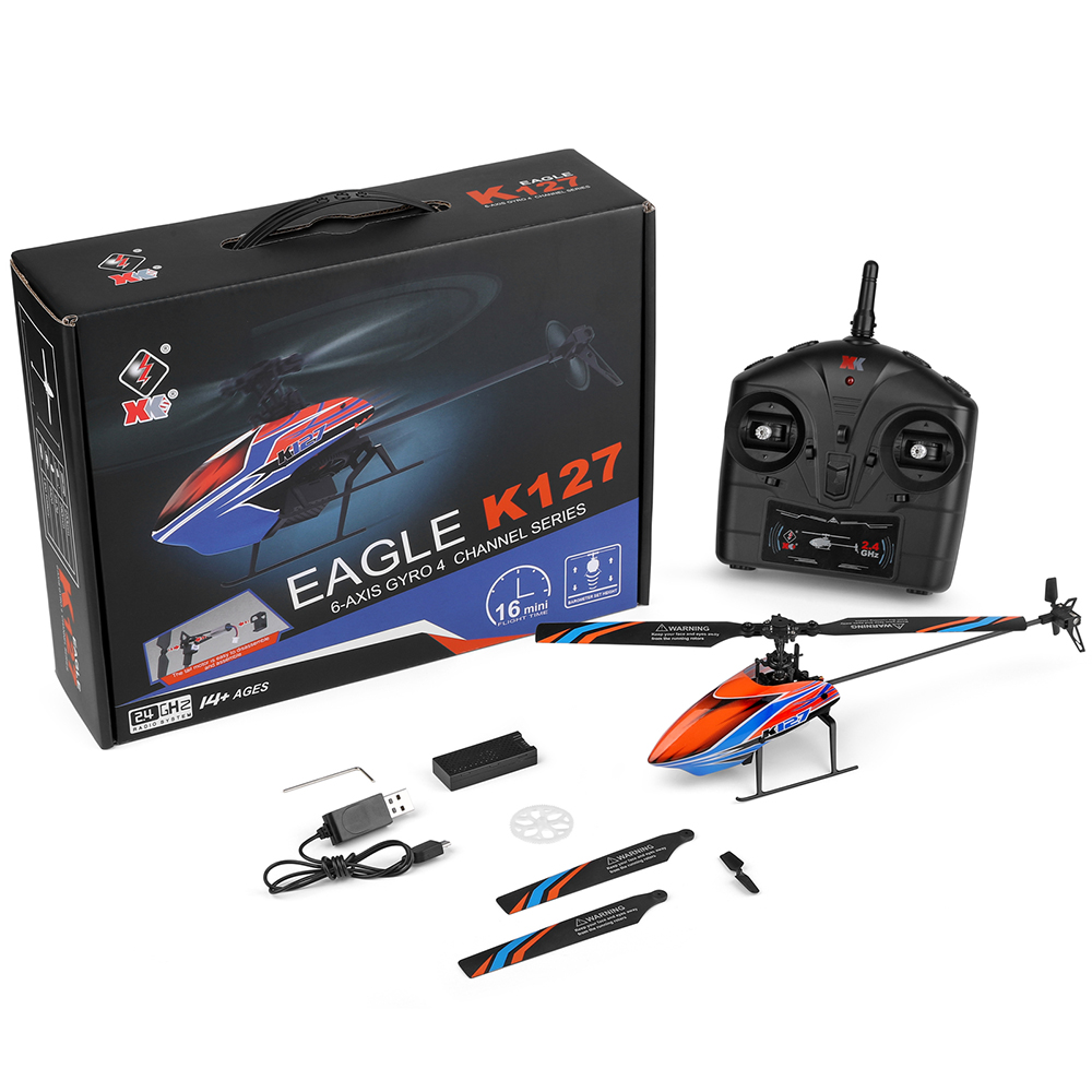 WLtoys XK K127 2.4G 4CH 6-Aixs - Rc Helicopter Gyro recensione e prezzo